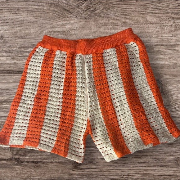 Orange and Cream Striped Knit Set - Picture 4 of 4